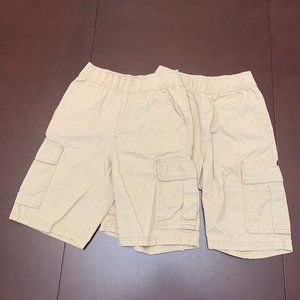 4/$12 - 2 Boys Uniform Pull On Cargo Shorts - Slim